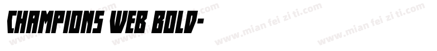 Champions Web Bold字体转换